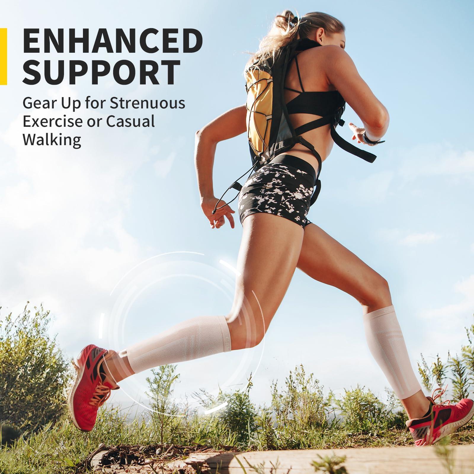 CAMBIVO CAMBIVO Calf Compression Sleeve Men & Women- Shin Splint Brace Support for Legs Pain Relief, Varicose Vein Treatment