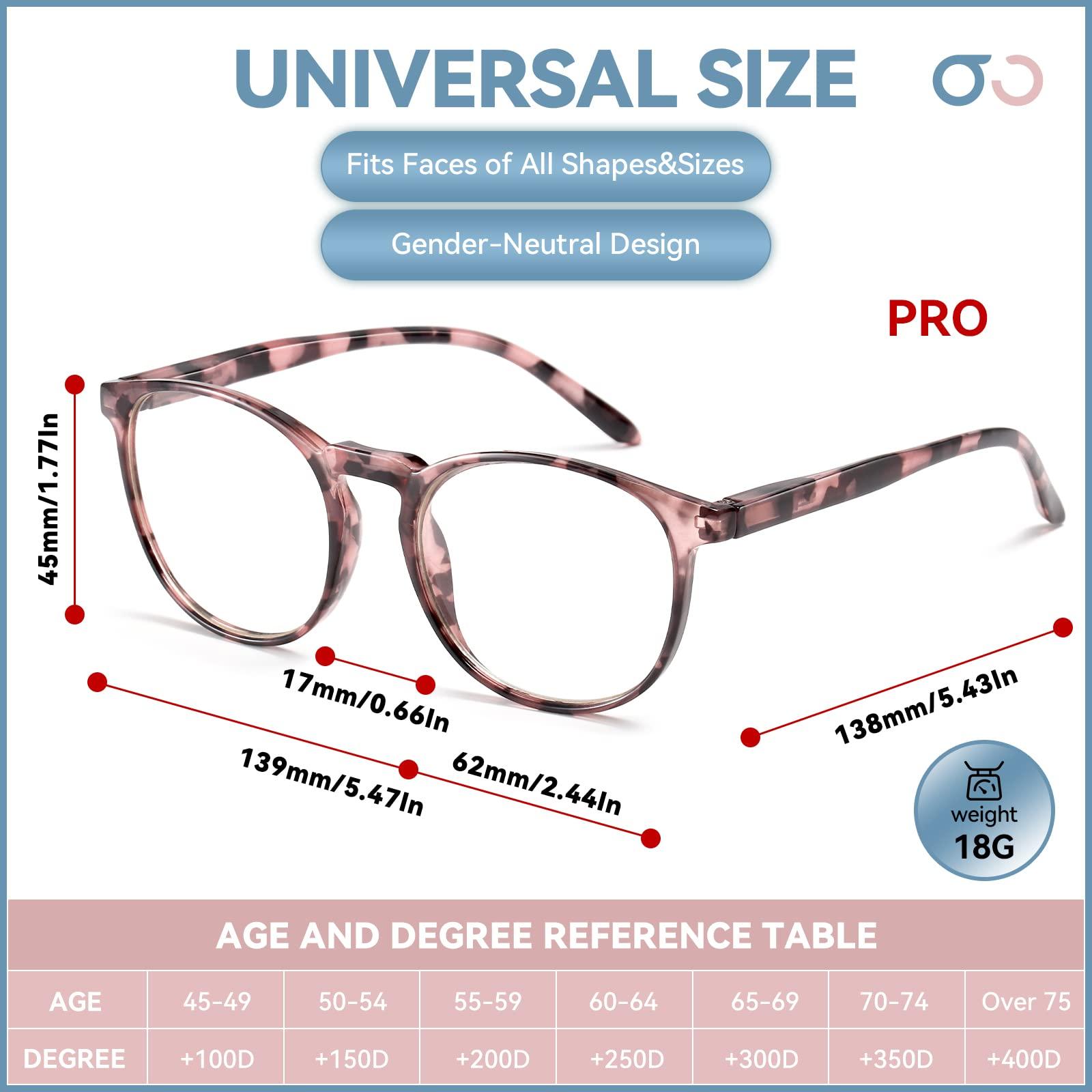 GIBLOGO GIBLOGO Reading Glasses for Women/Reading Glasses Men Eye Glasses Blue Light Reading Glasses Cheaters Eyeglasses