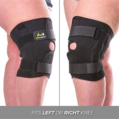 BraceAbility BraceAbility XXXXXL Plus Size Knee Brace - Bariatric Hinged Wraparound Support for Large Legs and Big Thighs, Meniscus Tears, Arthritis Joint Pain, Tendonitis, Ligament Injuries and Sprains (5XL)