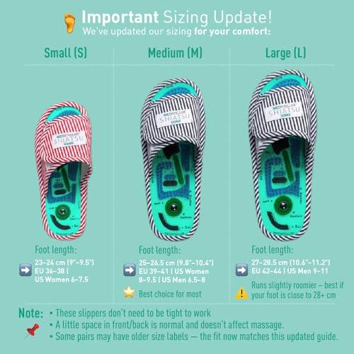 MEDISTELLAR Acupressure Massage Slippers for Plantar Fasciitis & Neuropathy Relief Reflexology Foot Massager Sandals, Ideal Gift for Men & Women, Stress & Tension Relief, Pain Management for Foot Health