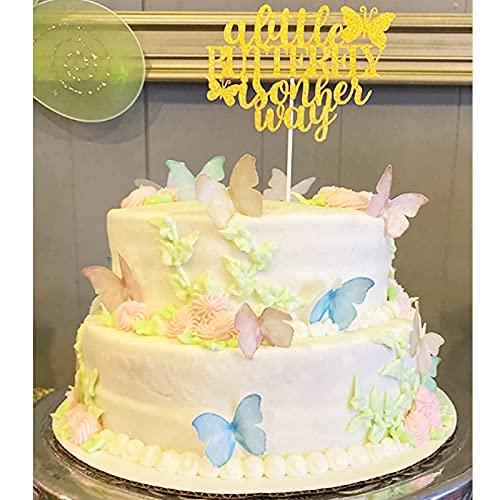 Sylvia&Vicky CHOCKACAKE Edible Wafer Paper Butterflies - Set of 24 Purple Pink Green - Cake Decorations, Cupcake Topper