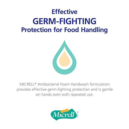 Gojo MICRELL TFX Antibacterial Foam Handwash, 1200 mL Hand Soap Refill For MICRELL TFX Touch-Free Dispenser (Pack of 2) – 5357-02
