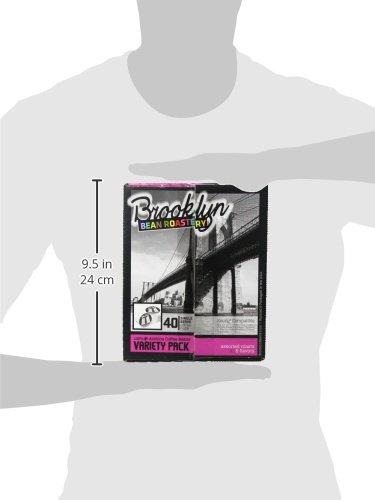 Brooklyn Beans Brooklyn Beans Coffee Pods, Assorted Gourmet Variety Pack - Compatible with Keurig 2.0 K Cup Brewers, 40 Count, A Mix of Gourmet Flavors