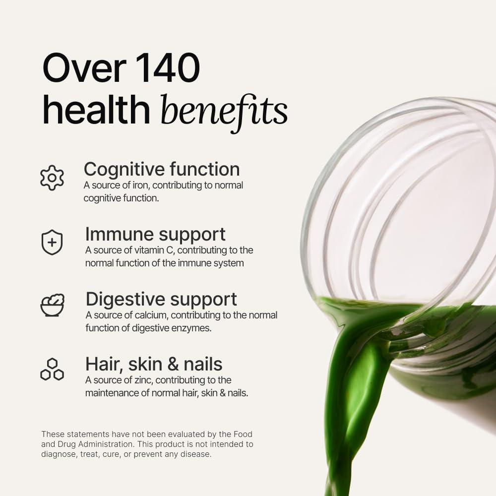 Huel Huel Daily Greens Watermelon | Superfood Greens Powder | 91 Vitamins, Minerals, and Wholefood-Sourced Ingredients | Adaptogens, Antioxidants, Gut-Friendly Probiotics | 30 Servings