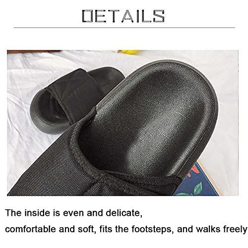 ZJING ZJING Adjustable Womens Diabetic Slippers, Open Toe Extra Wide Width Slippers for Womens, Comfortable Orthopedic Shoes, Edema Shoes for Arthritis Swollen Feet,Gray,8