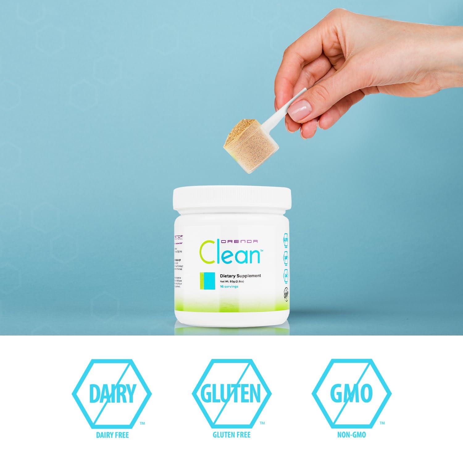 Orenda International Orenda Clean - Peptizyme-SP EN, Aronia Berry, Aloe Vera and More for Digestive Support - Nutrient-Rich Supplement for Wellness - 80g, 16 Servings