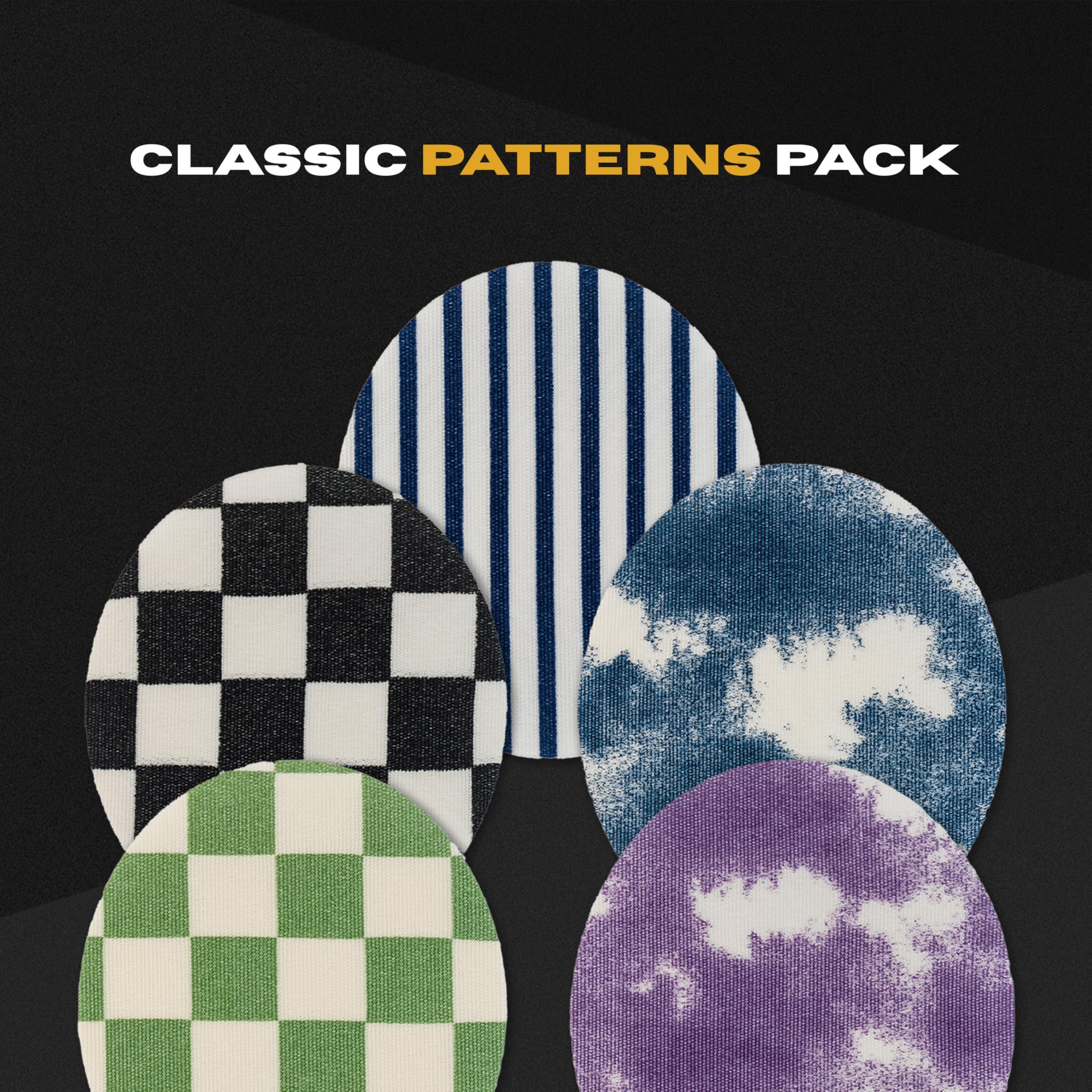 Skin Grip Skin Grip Adhesive Patches for Medtronic, Libre & Eversense CGM Devices Classic Pack, Waterproof & Sweatproof Adhesive for 7-14 Days, Pre-Cut Adhesive Medical Tape, Continuous Glucose Monitor