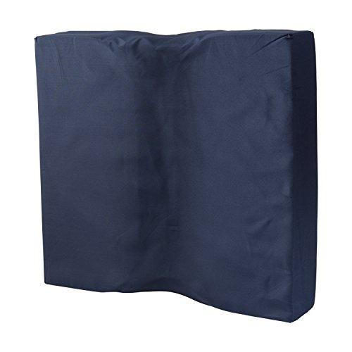 DMI DMI Dual Cut Foam Coccyx Seat Cushion, Supportive Firm Foam Chair Cushion, Wheelchair Cushion, Computer Chair Cushion, Floor Cushion, 16 x 18 x 3 Inches, Navy