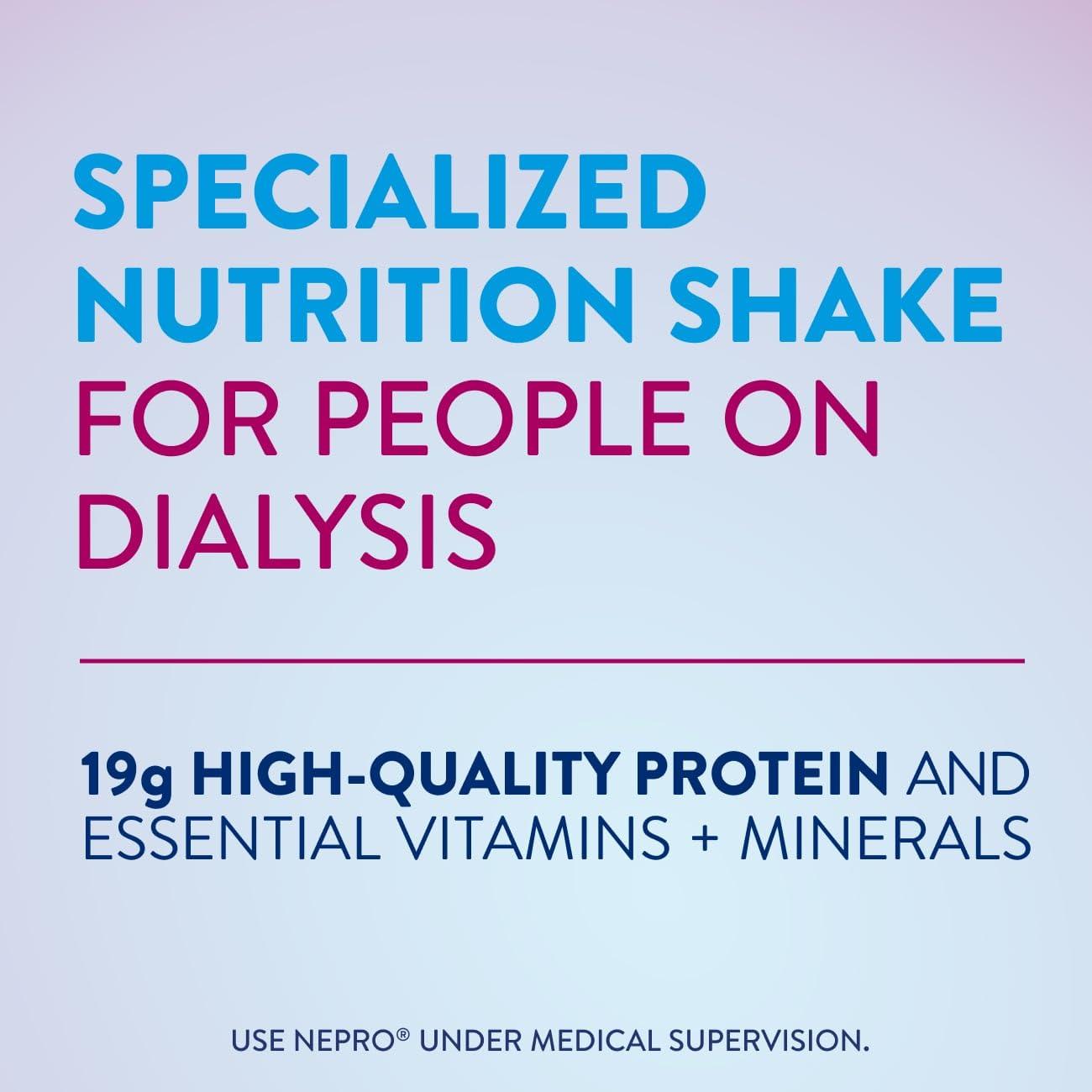 Nepro Nepro Nutrition Shake for People on Dialysis, With 19 Grams of Protein, 420 Calories, Homemade Vanilla, 8 fl oz, Pack of 24