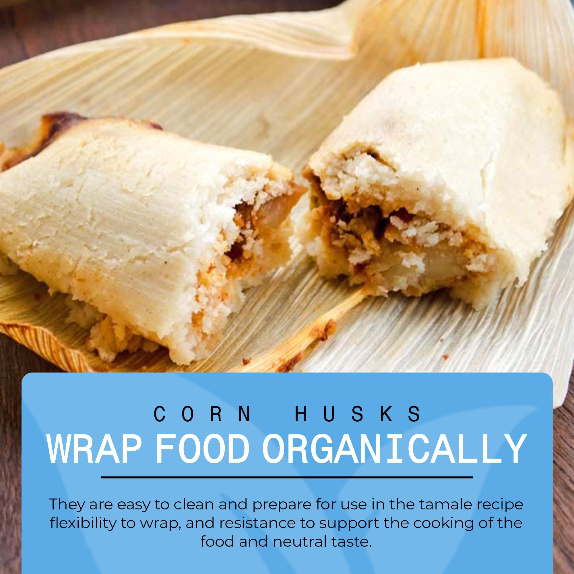 QUINTAL MX Quintal Mx Premium Corn Husk (25 Pcs) - Naturally Dried Mexican Corn Husk - Corn Husk for Tamale Wrappers - Corn Husk Wrappers For Mexican & Grilled Dishes - Hojas Para Tamal Wrappers - Gluten Free