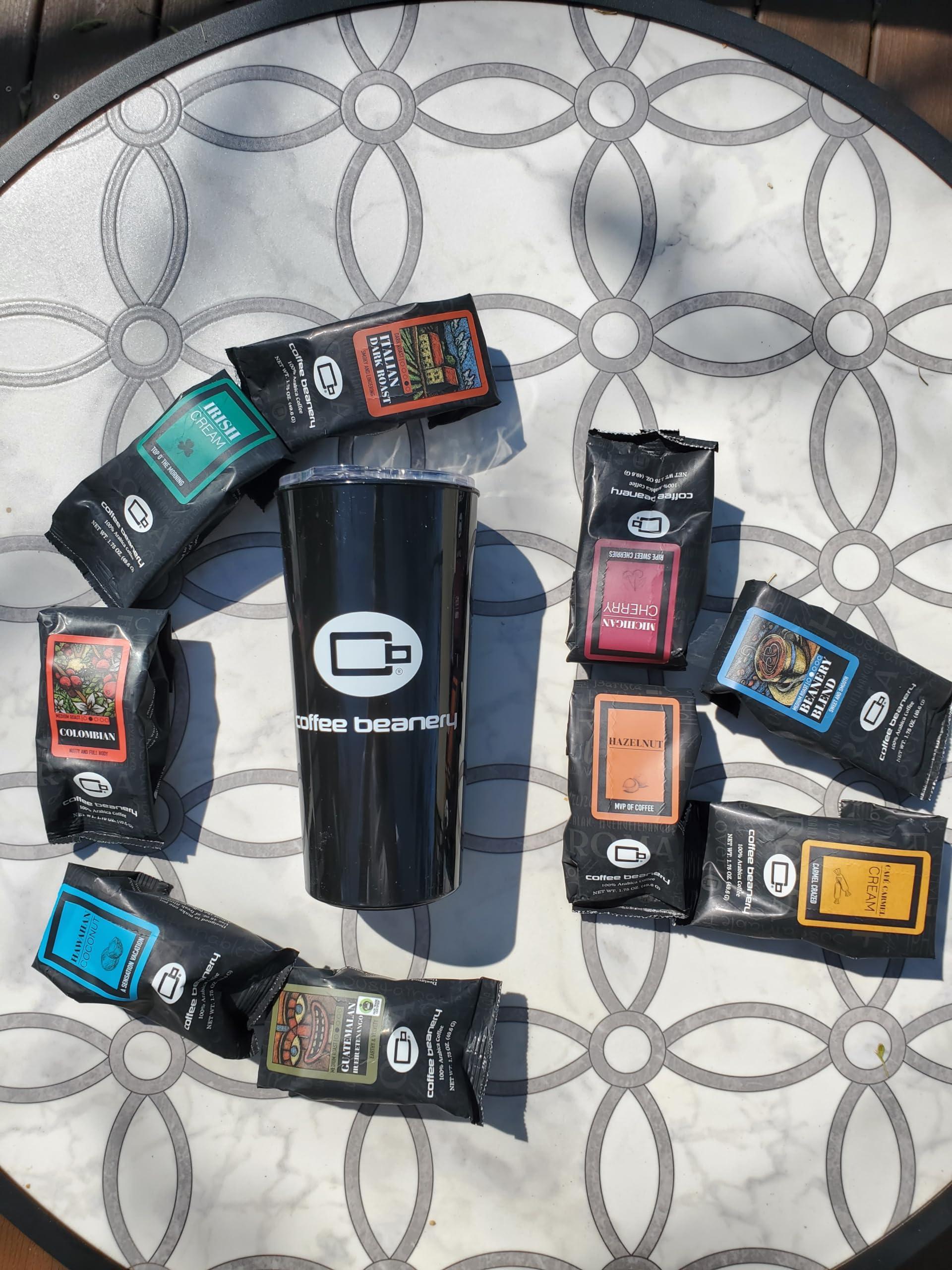 Coffee Beanery Coffee Beanery Chocolate Fudge Flavored Coffee, 1-1.75oz Try Me Size Coffee Sampler, Light-Medium Roast