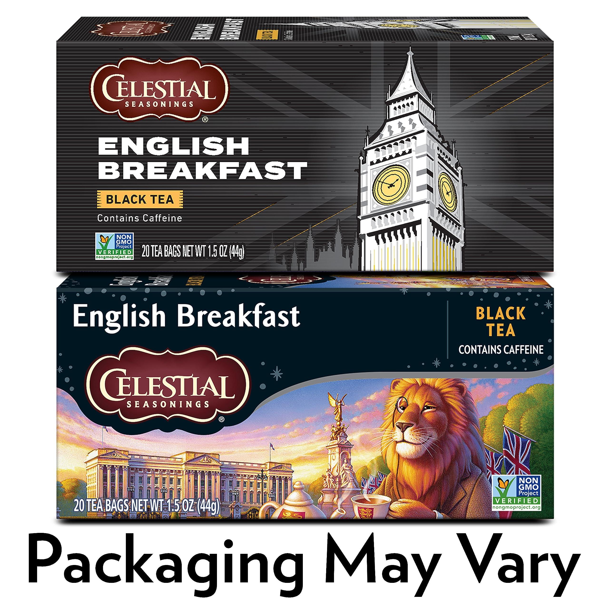 Celestial Seasonings Celestial Seasonings Black Tea, English Breakfast, 20 Count (Pack of 6) (Packaging May Vary)