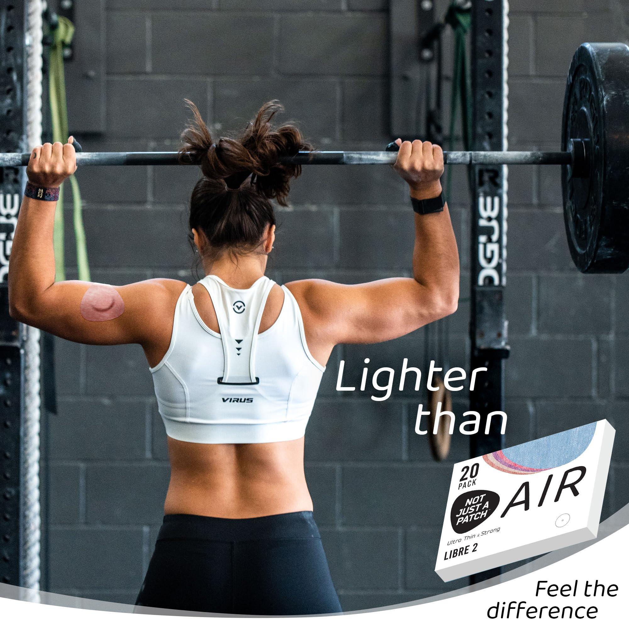 NOT JUST A PATCH Not Just A Patch Freestyle Libre 2 Covers (20 Pack) - Thin, Strong and Light, Ultra-Long 14 Day Adhesion - Durable Lingo CGM & Libre 2 Sensor & Protector Patches - Air Libre 2 Multicolor