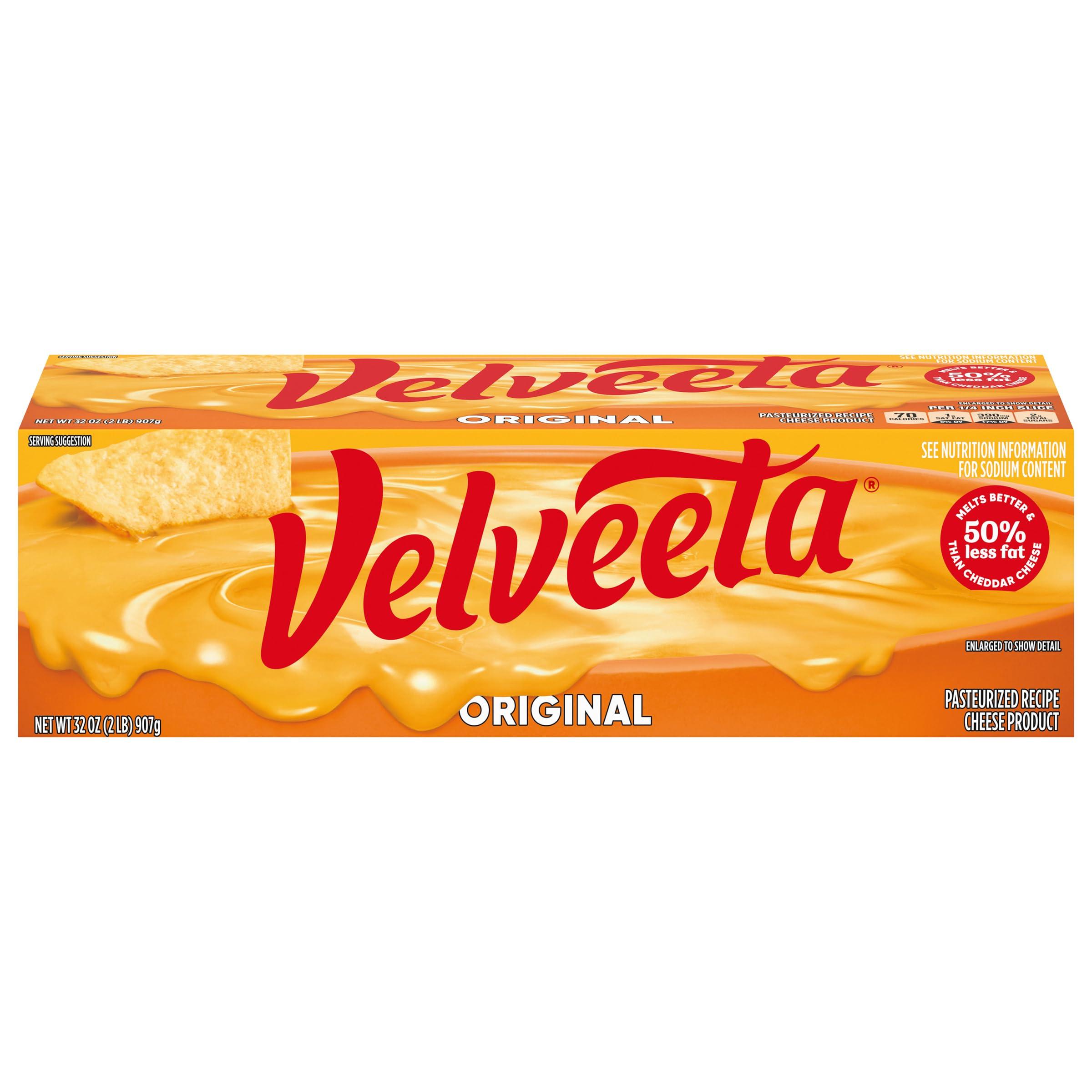 Velveeta Velveeta Original Pasteurized Recipe Cheese Product Classic Size, 32 oz Block