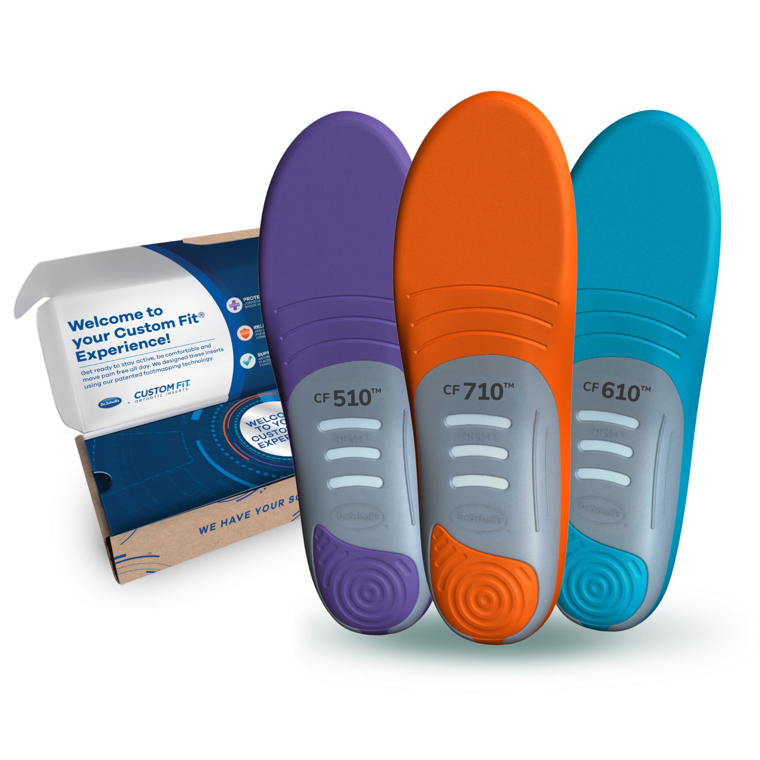 Dr. Scholl\'s Dr. Scholl\'s Custom FiT Comfort Insoles, Standard Arch Support Shoe Inserts for Women Size 12.5-13 | Men 11.5-12, Full Length Insoles Men Women, All Day Comfort and Plantar Fasciitis Relief CF680