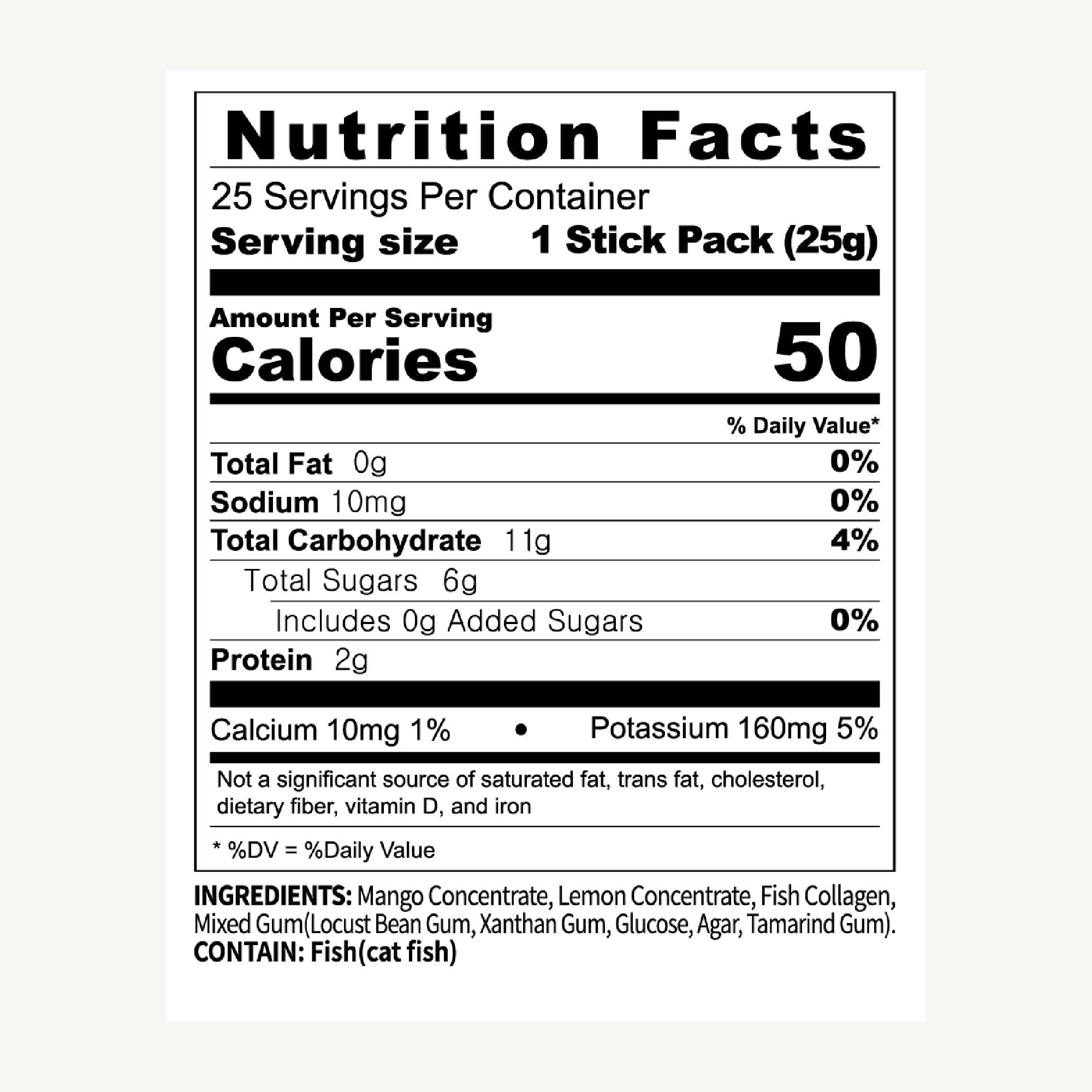 WELLINUS WELLINUS Korean Beauty Collagen Full of Mango, Jelly Stick, Marine Collagen, Fast Absorbing, Snack, Ultra-Low Weight Molecular Marine Collagen, HACCP Certified, 22.05 oz/Pack of 25