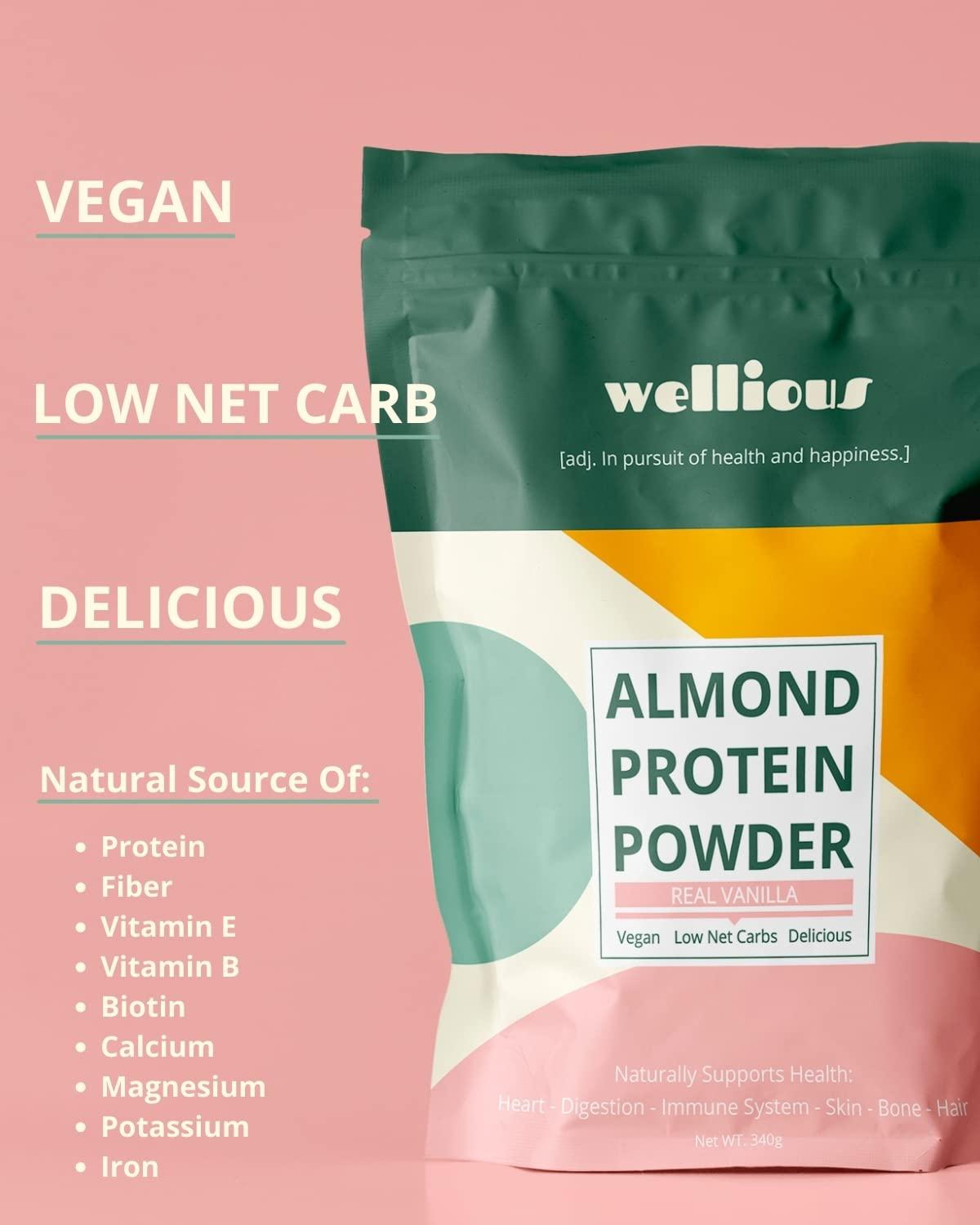 wellious wellious - Clean Vegan Protein Powder - 2 Pack, 1 Chocolate and 1 Vanilla - for Gut Health, Plant Based, Keto, No Sodium, High Fiber, Dairy Free, for Women and Men