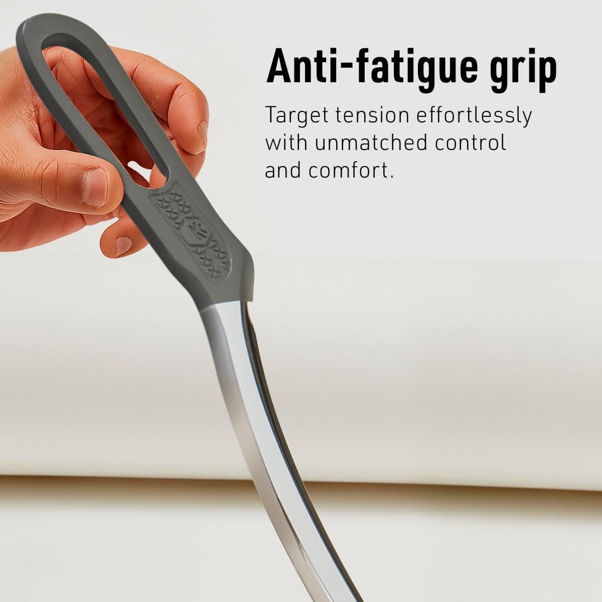 SIDEKICK Sidekick Bow Muscle Scraper - Stainless Steel Gua Sha Tool Full Kit Designed for IASTM to Relieves Back, IT Band, & Large Muscle Pain - Relieves IT Band Syndrome & Quad/Hamstring Strain