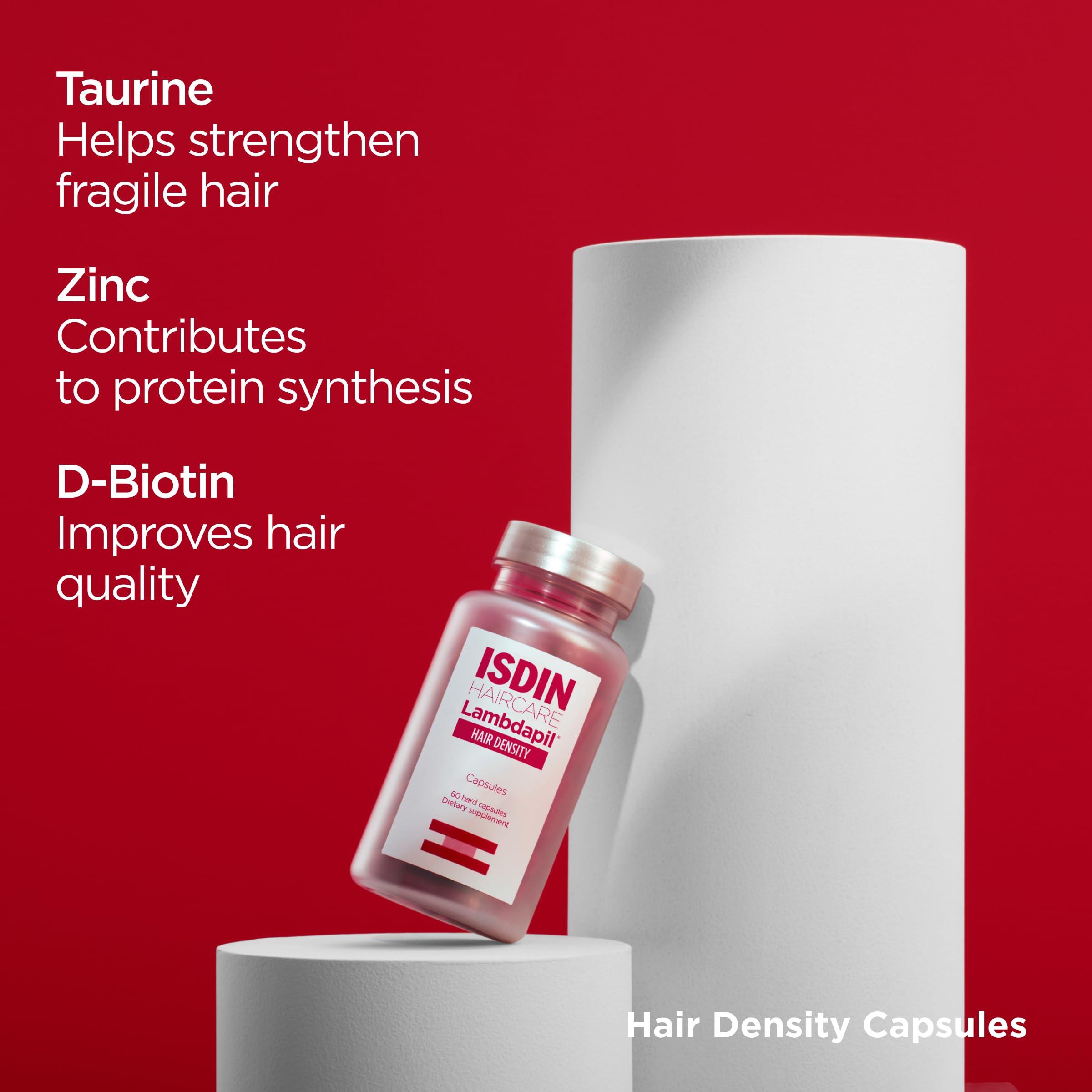 ISDIN ISDIN Lambdapil Hair Density Capsules: Hair Thickening Vitamin Capsules for thinning Hair, 120 Capsules. 2-Month Supply