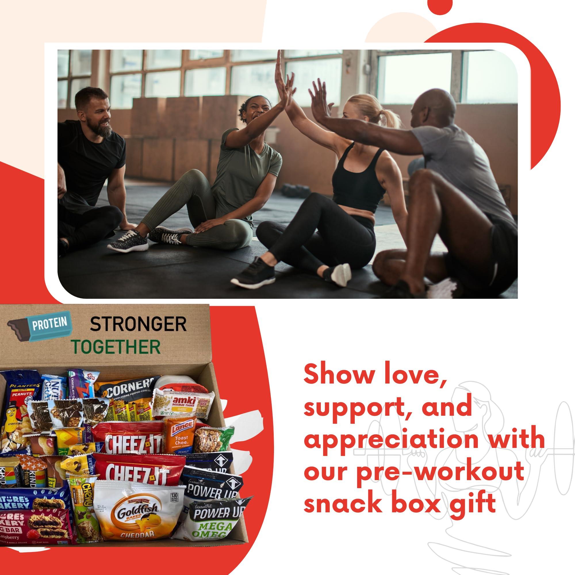 JUMBO JUMBLE Jumbo Jumble Snack Box (40 Count) Protein Gift Care Package Snacks Variety Pack for Adults Teens Kids Men Women College Office Birthday (Protein Set)