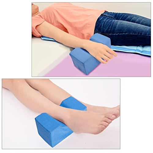 Flylin Heel Pillows for Pressure Sores, Heel Cushion Protector Pillow Foot Support Pillow for Relieve Pressure from Sores and Ulcers Heel Pillow Wrist Pillow for Sleeping and Recovering Post Surgery (1 Pcs)
