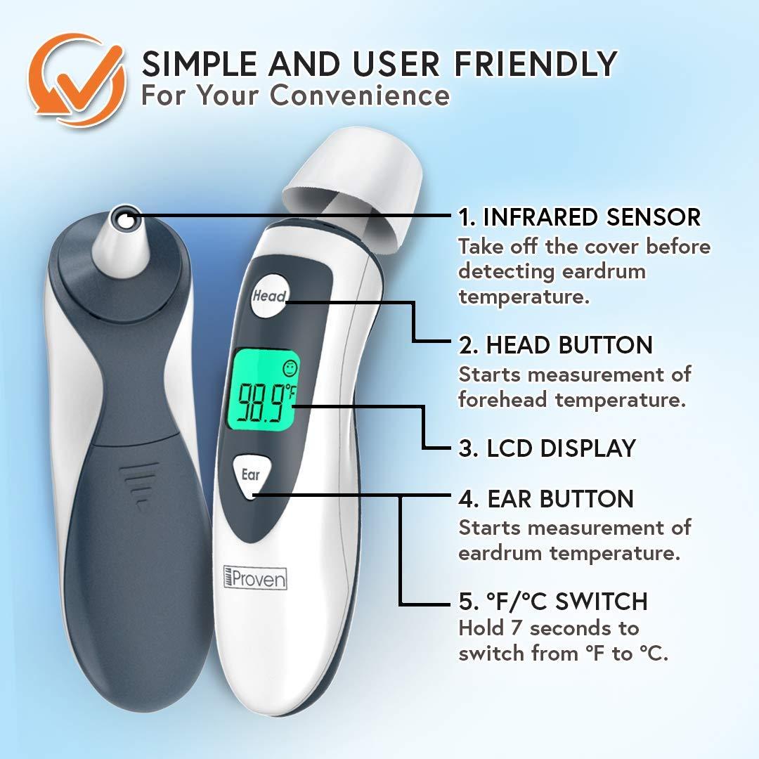 iProvèn iProven Forehead Thermometer +Oral Thermometer