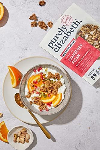 purely elizabeth Purely Elizabeth, Cranberry Pecan, Ancient Grain Granola, Gluten-Free, Non-GMO, 12 Oz Bags (Pack of 3)