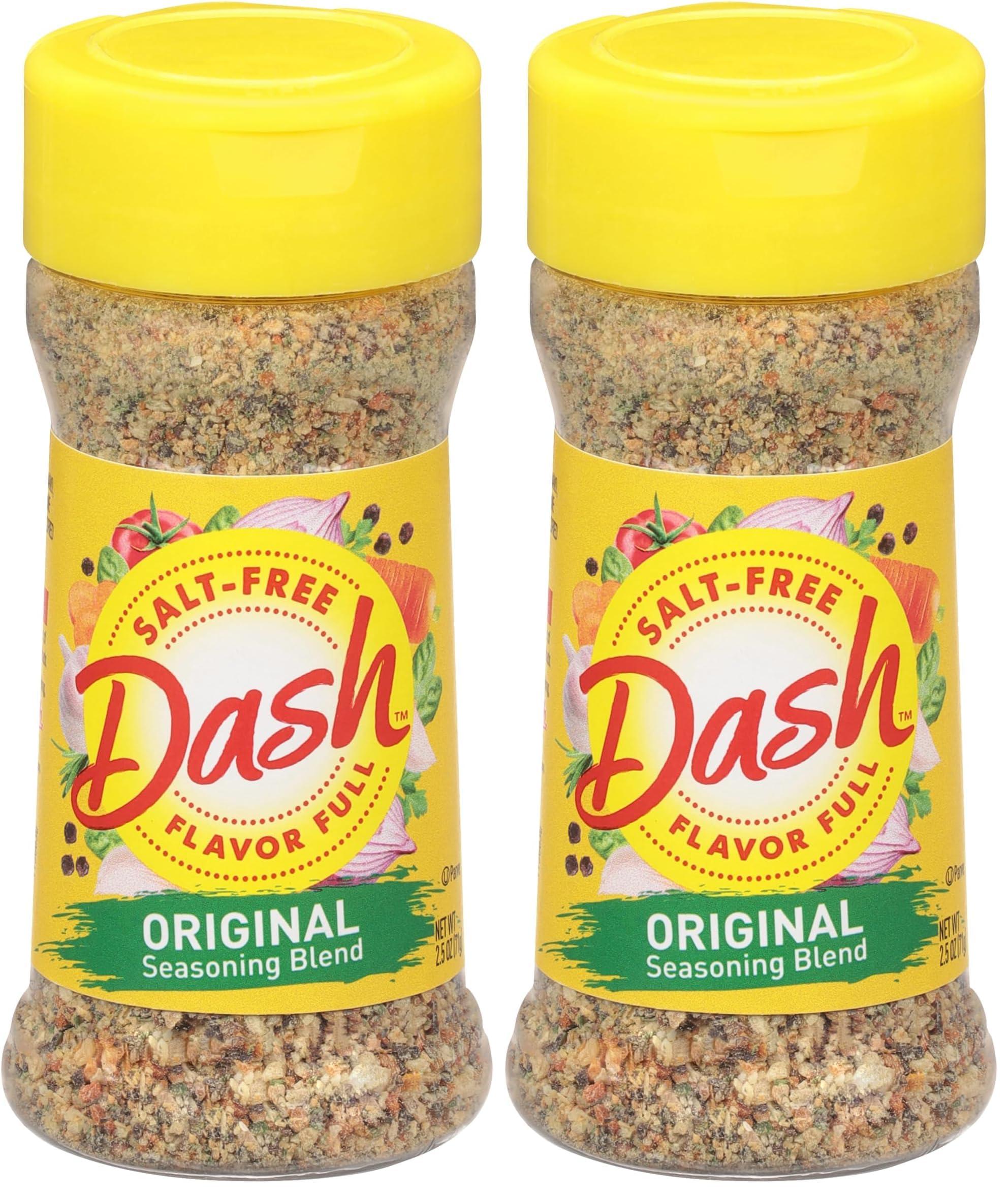 Dash Dash Salt-Free Seasoning Blend, Original, 2.5 Ounce (Pack of 2)