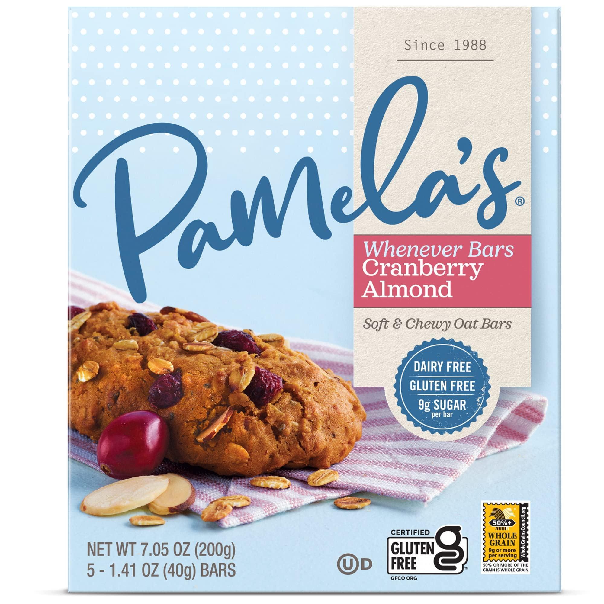 Pamela's Products Pamela\'s Products Whenever Oat Bars, Cranberry Almond, 5 Bars, 1.41 oz (40 g) Each