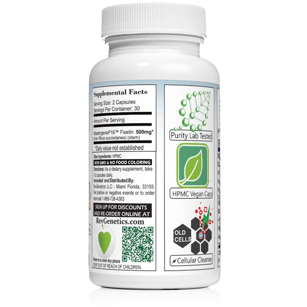 REVGENETICS SENOLYTICS 500: Fisetin 500 mg