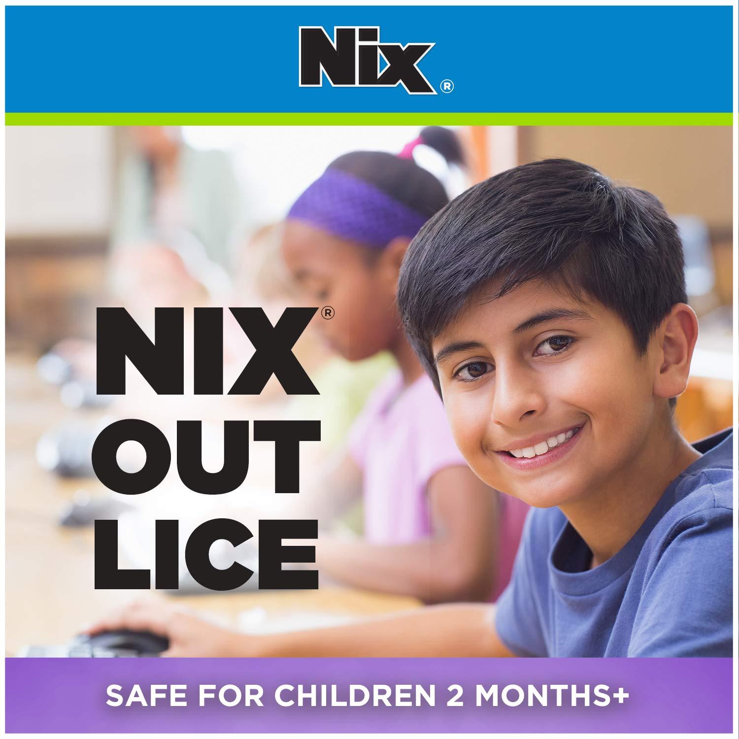 Nix Nix Lice Creme Rinse 2 Fl Oz and Lice Comb Bundle with Nix Lice & Bedbug Killing Spray 5 fl oz for Home
