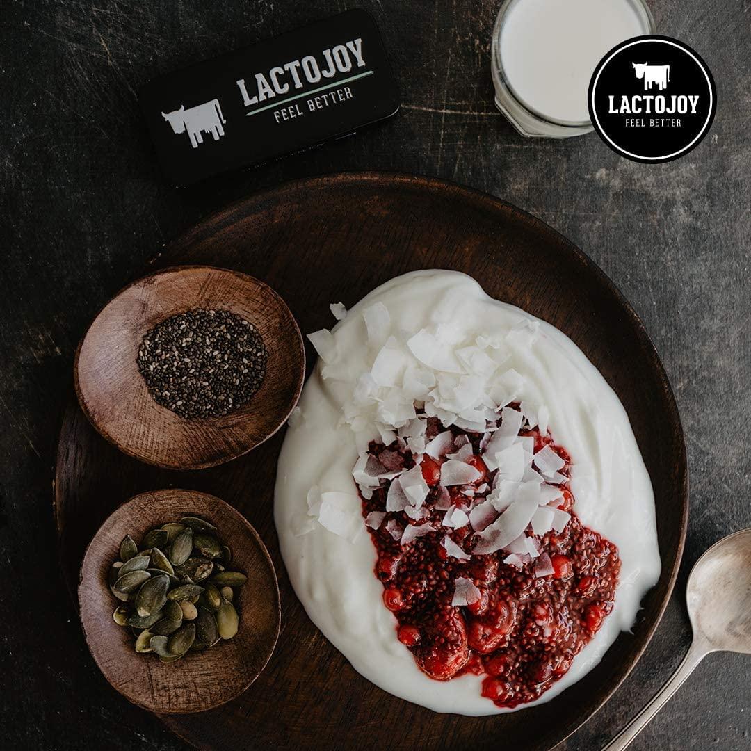 LactoJoy LactoJoy Lactase Pills I 240 Pieces Refill Package I Powerful Lactase Enzymes for Lactose Intolerance I Ultra Pure Lactase for Improved Digestion I 100% Vegan