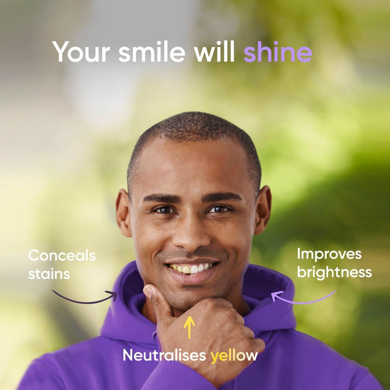 ZenHarbor Purple Toothpaste for Teeth Whitening, Purple Color Corrector Teeth Whitening Booster Toothpaste, Purple Whitening Toothpaste, Teeth Whitener, Tooth Stain Removal