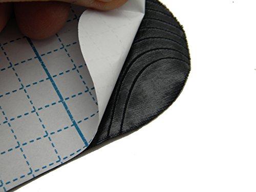 Sport28 (2 Pair) Bare Feet Pads Summer Sole Protection for Bare Naked feet, Fun Daily wear! (Unisex US Shoe Size (4-5), Black)