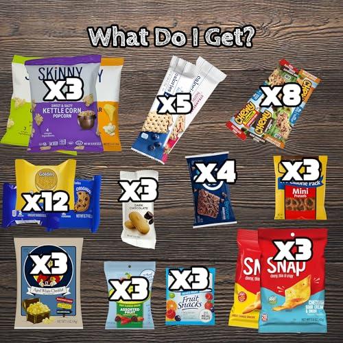 Bussin Boxes Low Calorie Snacks Variety Pack with 100 Calorie Snacks (50 Count)