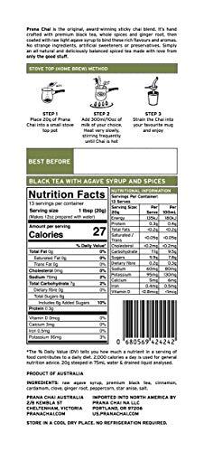 Prana Chai Prana Chai Agave Blend - Vegan Friendly