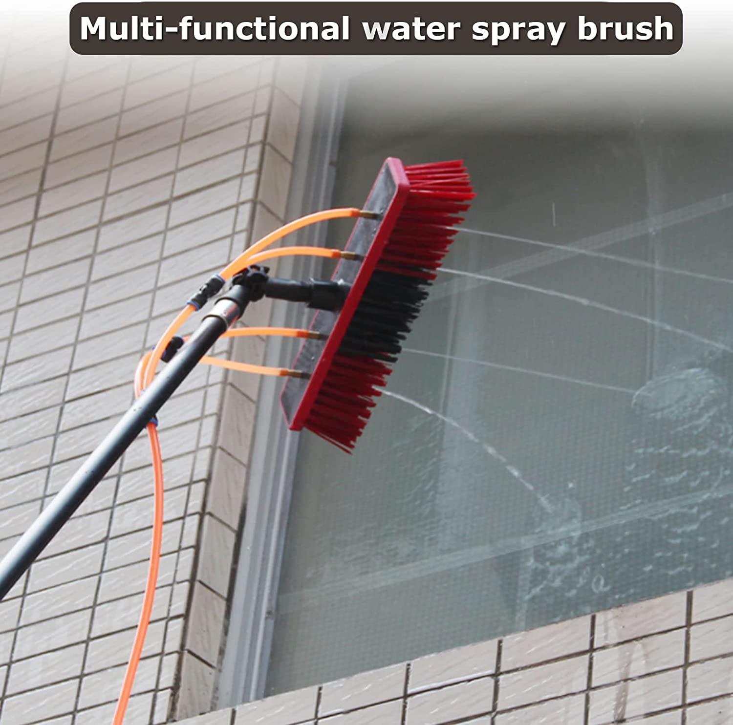 KDLK Water Fed Pole Kit,Water Fed Brush Water Fed Pole Kit, Window Washing Set Equipment Telescopic Extension Pole Cleaning Kit for Window Cleaning, Photovoltaic Panel Cleaning, Trucks (Size : 12FT/3.6M)