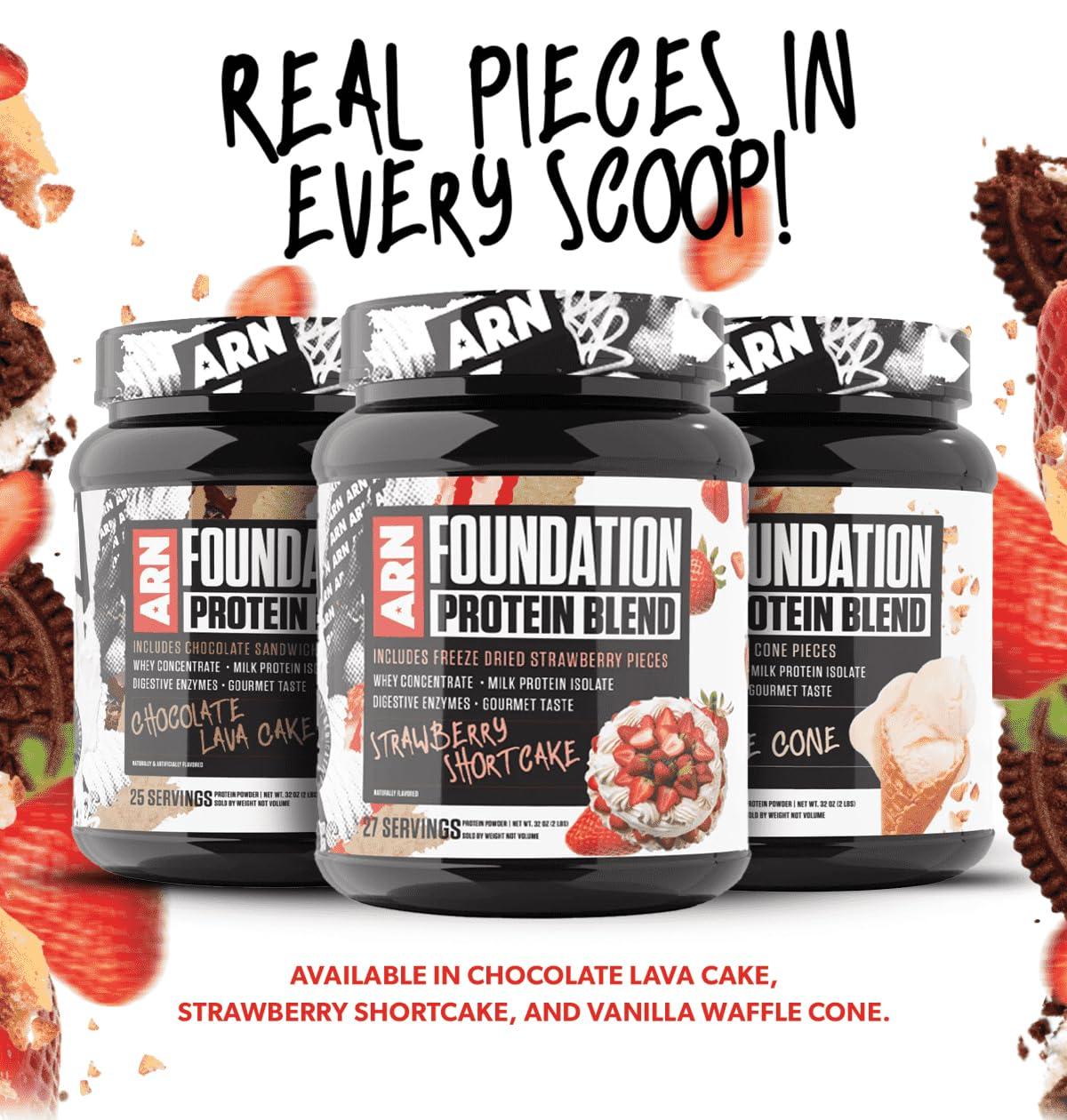 Arms Race Nutrition Arms Race Nutrition | ARN | Foundation Protein Blend (2 Pounds, Strawberry Shortcake)