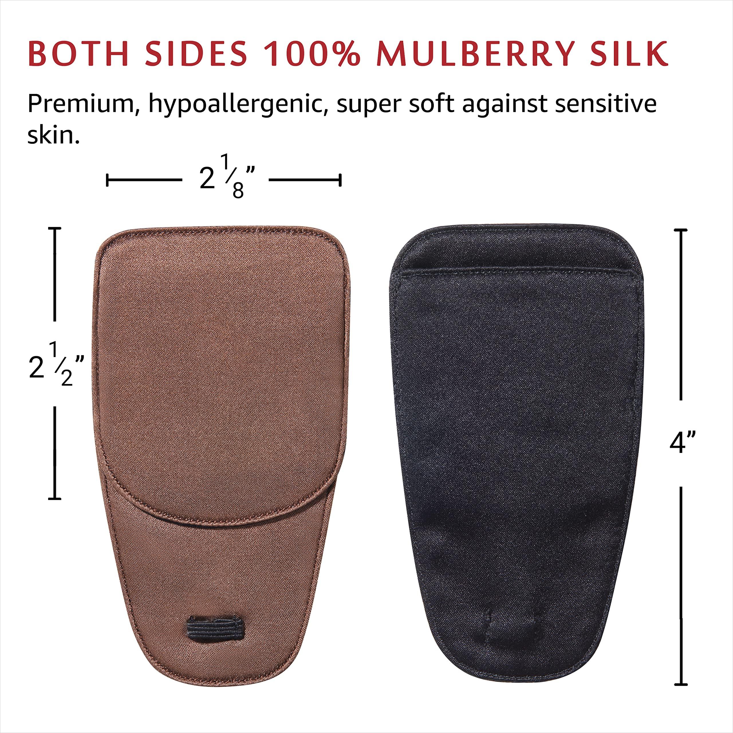 Astropic Astropic Large Silk Eye Patch for Adults Kids Glasses to Cover Either Eye (Large, Brown)