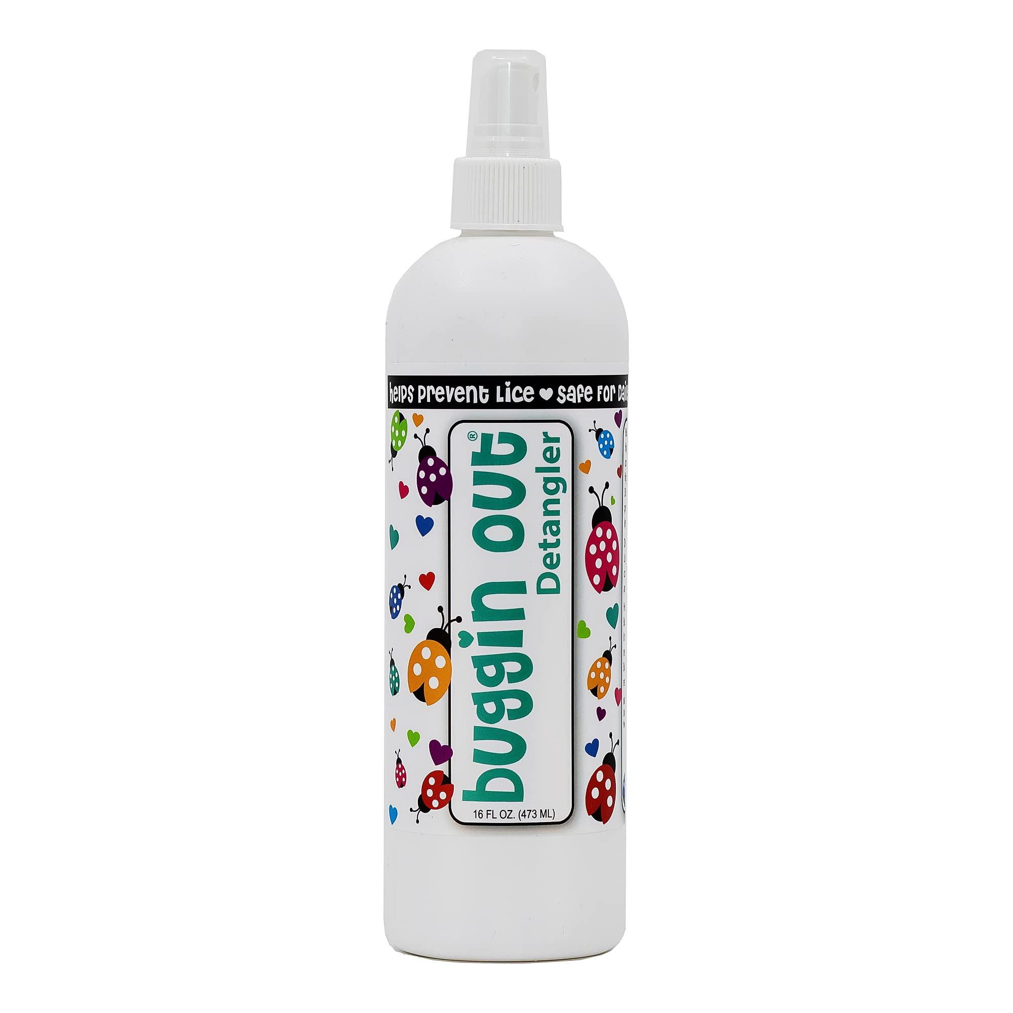 buggin out buggin out Detangler Spray | No More Lice | No More Tangles | Safe For Kids | Use Daily | 16oz