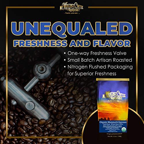 Mt. Whitney Coffee Roasters Mt. Whitney Organic Mammoth Espresso, Low Acid Coffee (Whole Bean, 12 Oz)