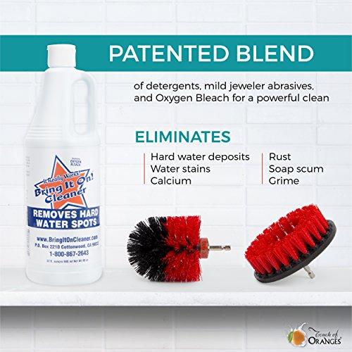Bring It On Cleaner Bring It On Cleaner Water Spot Remover 32oz Plus 5 Inch Drill Scrub Brush