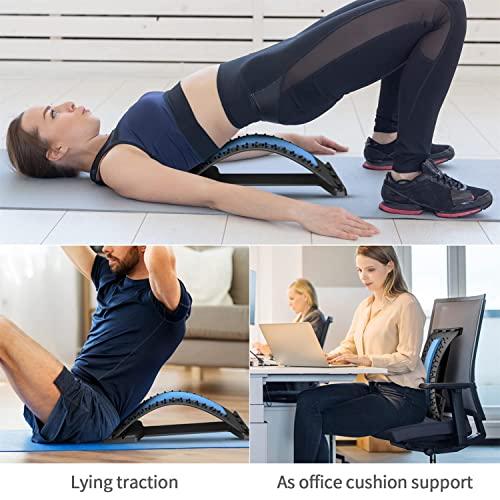 PGG-bro PGG-bro Back Stretcher, Lumbar Back Cracker Board Pain Relief Device, Multi-Level Massager for Herniated Disc, Sciatica, Scoliosis, Lower and Upper Lumbar Support Stretcher