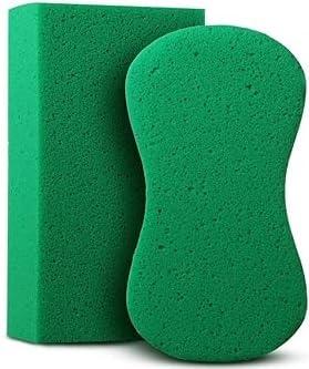 Brick N Bone Sponges Large Sponges for Cleaning - 2 Pack - Multi-Purpose Cleaning Sponge, Perfect as Car Wash Sponge, Household Cleaning Sponges, Tile Grout Sponge, Sponges for Painting, Large Sponge for Washing Cars