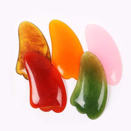 Soghot 7 Piece Set Gua Sha Scraping Massage Tool Kits Natural Resin Scraper Guasha Board for SPA