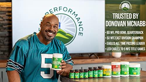 Peak Performance Coffee Organic Super Greens 150 Capsules - Green Juice Superfood Supplement with 25 All Natural Organic Ingredients. Max Energy and Detox Super Food Pills with Spirulina, Spinach, Kale, Turmeric, Probiotics