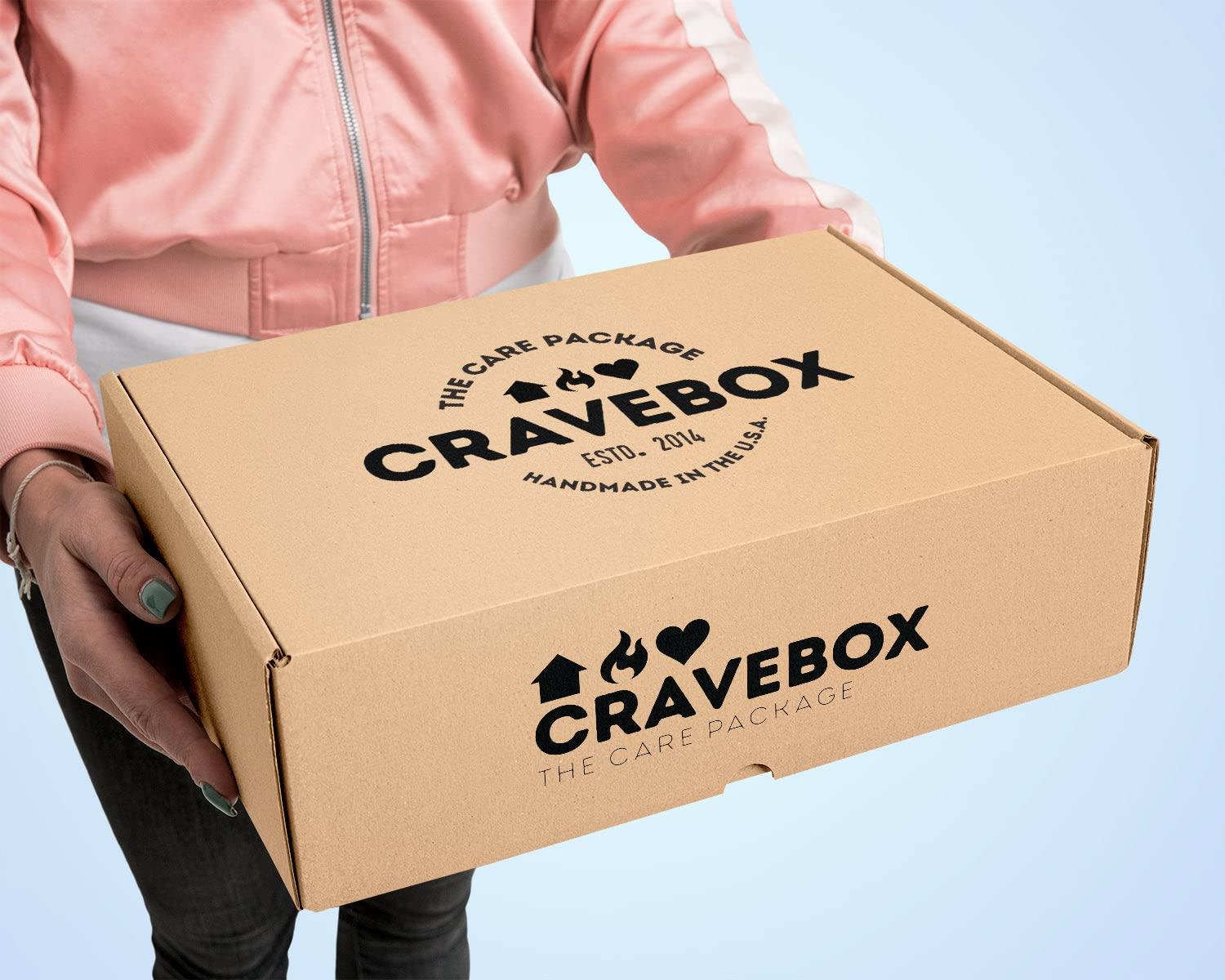 CRAVEBOX CRAVEBOX Snack and Candy Box (60 Count) Valentines Day Adults Variety Pack Bundle Assortment Gift Basket Kids Care Package Boyfriend Birthday Office College Boys Men Students Food College School
