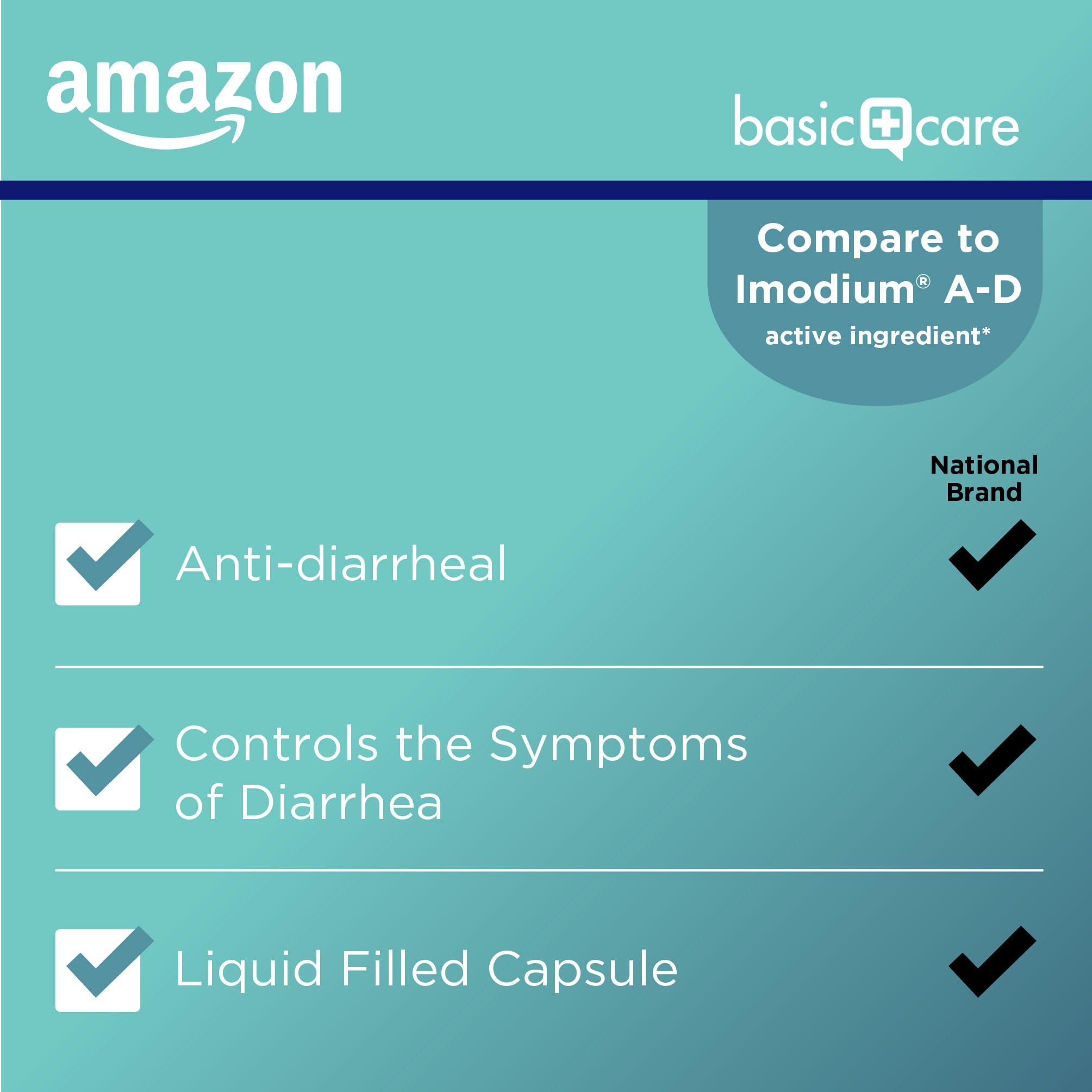 Amazon Basic Care Amazon Basic Care Loperamide Hcl 2 Mg Softgels, Anti-Diarrheal, 24 Count (Pack of 1)
