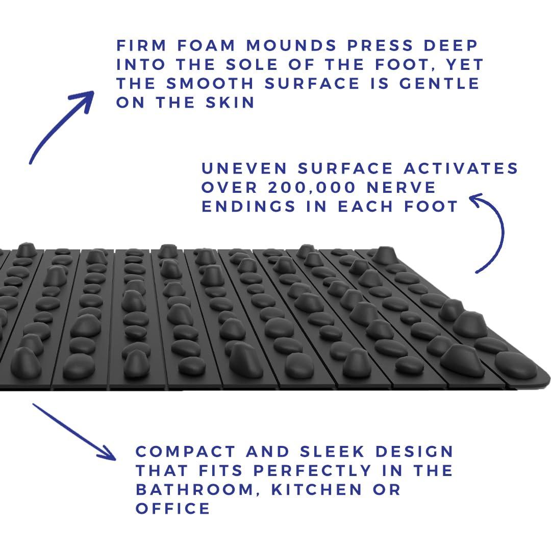 Spacer Mobility Spacer Mobility Rock Mat XL Therapeutic Foot Massage Mat Helps Stimulate Nerve Endings, & Improve Proprioception.