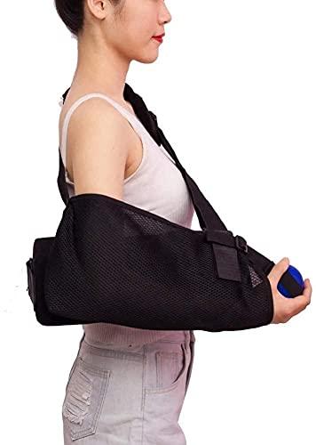 EIERFSKIOT EIERFSKIOT arm Sling Shoulder Sling arm Brace Shoulder immobilizer Shoulder Immobilizer Rotator Cuff Support Brace with Pillow for Men Women Ideal Following Shoulder Dislocation(Size:Leftarm)